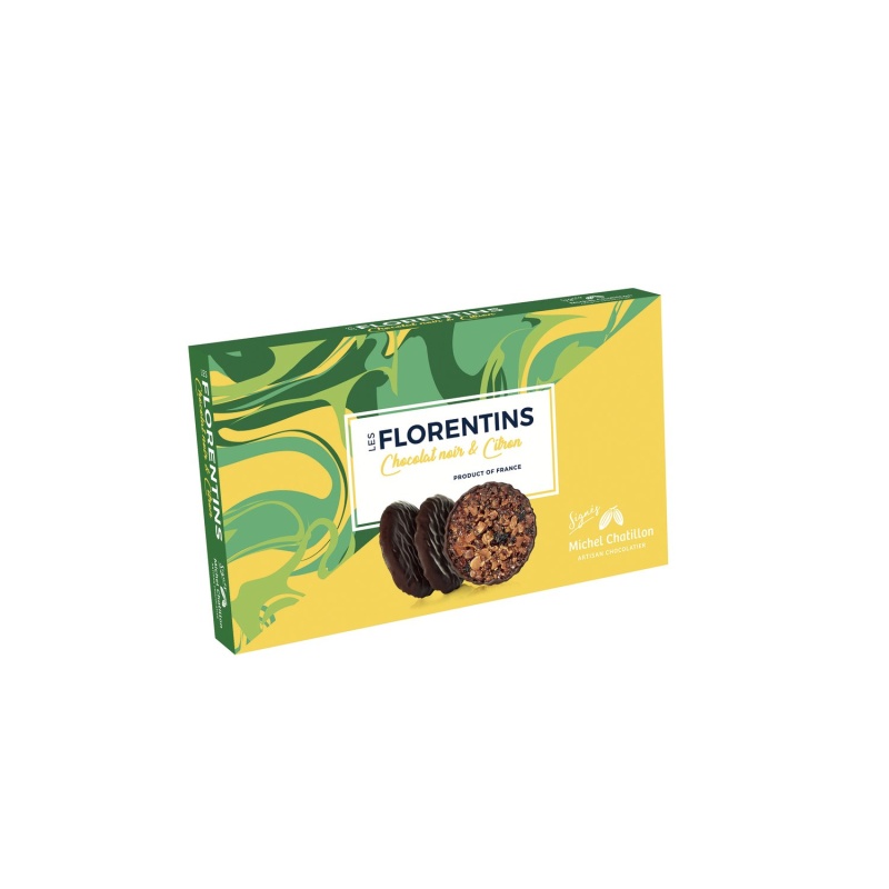 Lemon Dark Chocolate Florentines Les Florentins 100g